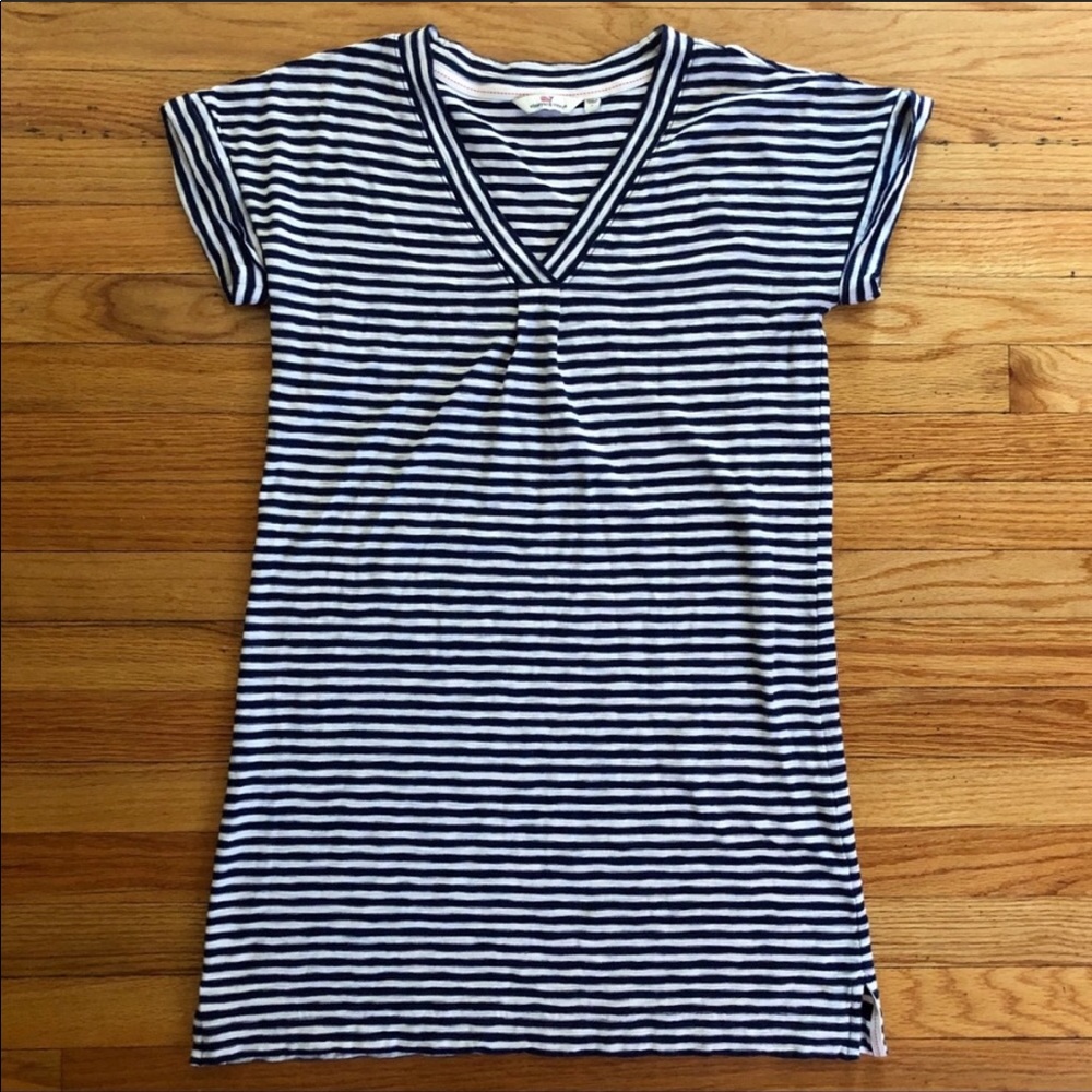 Vineyard Vines striped blue/white dress size S